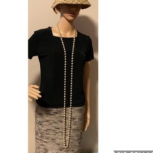 Chanel gold plated vintage long necklace